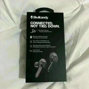 skullcandy bluetooth earbuds black